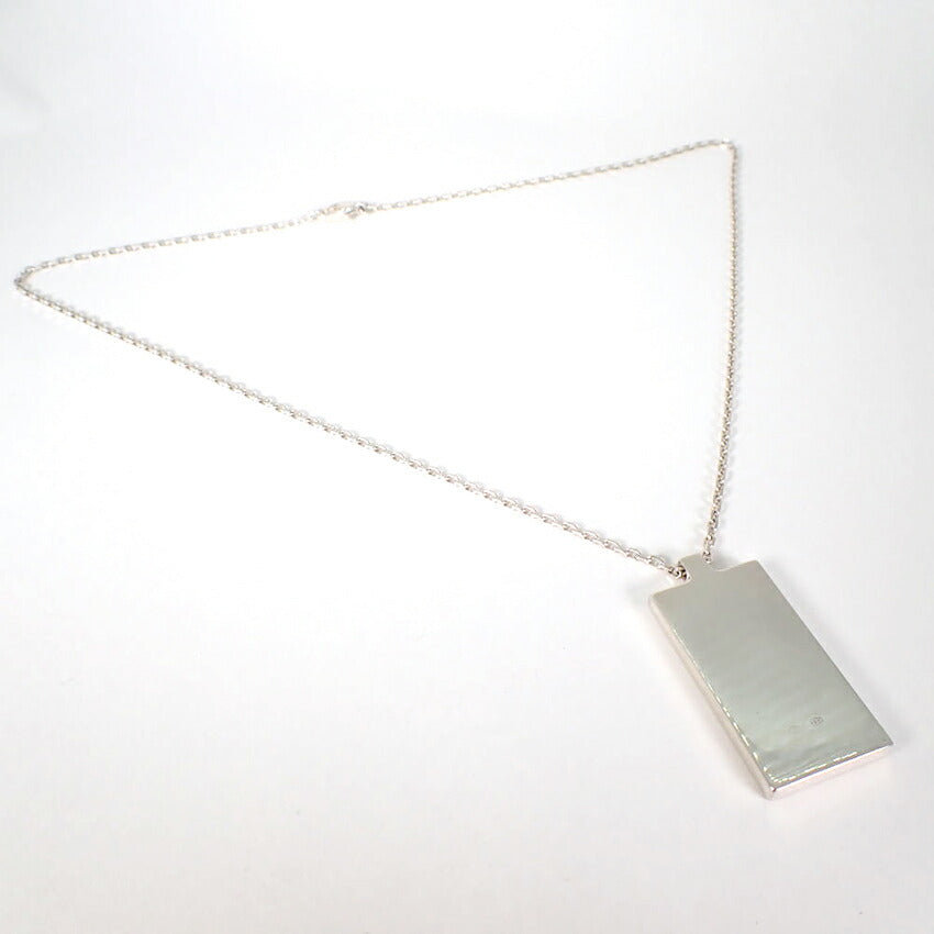 【中古】GUCCI/グッチ 925 ロゴ プレート ネックレス/j207-5