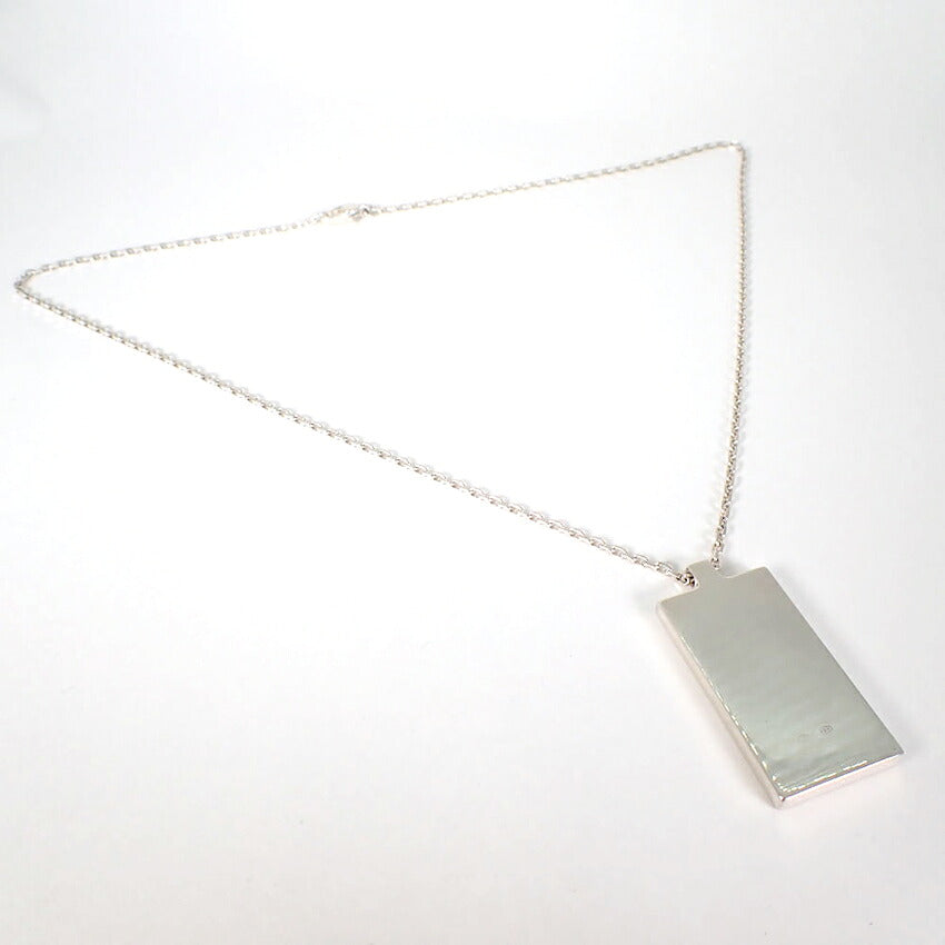 【中古】GUCCI/グッチ 925 ロゴ プレート ネックレス/j207-5