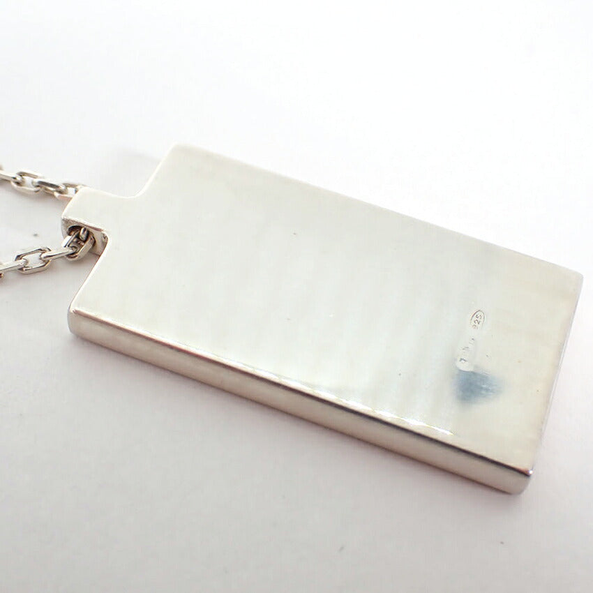 【中古】GUCCI/グッチ 925 ロゴ プレート ネックレス/j207-5