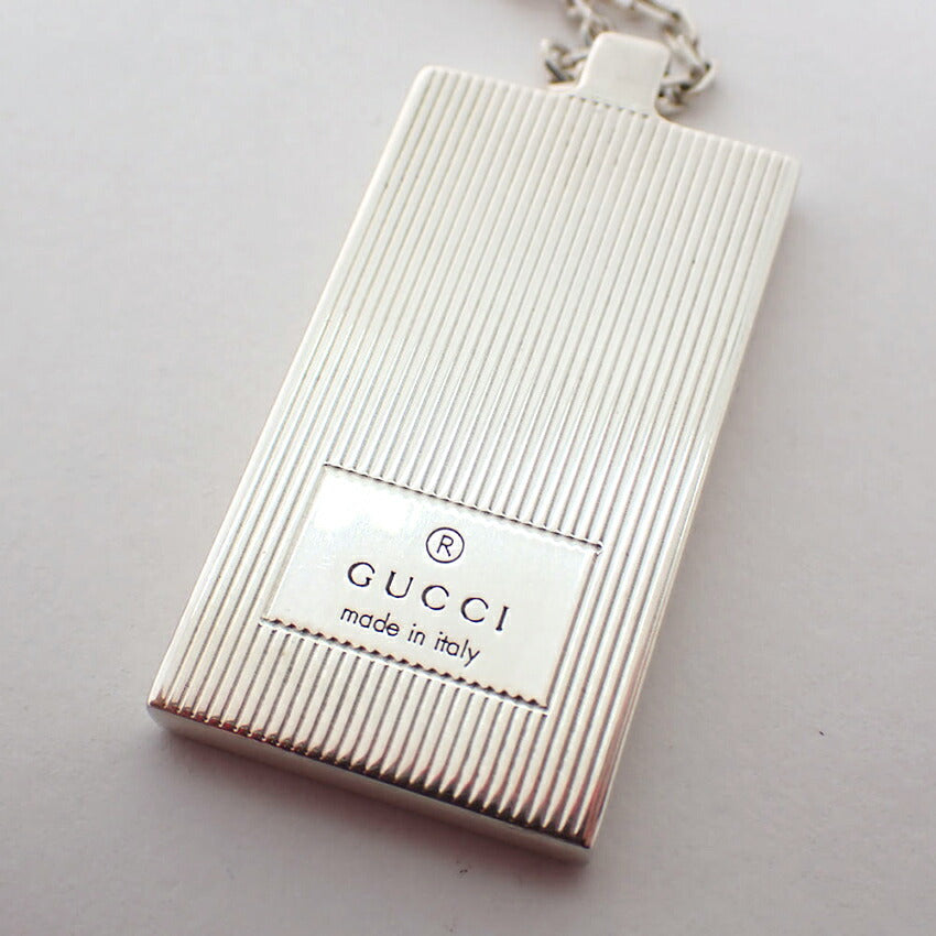 【中古】GUCCI/グッチ 925 ロゴ プレート ネックレス/j207-5