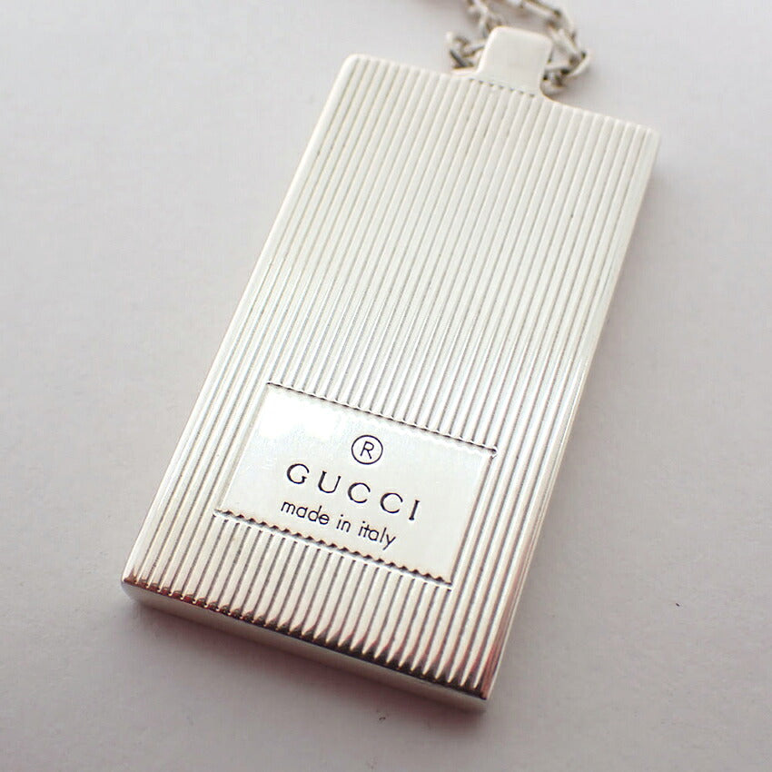 【中古】GUCCI/グッチ 925 ロゴ プレート ネックレス/j207-5