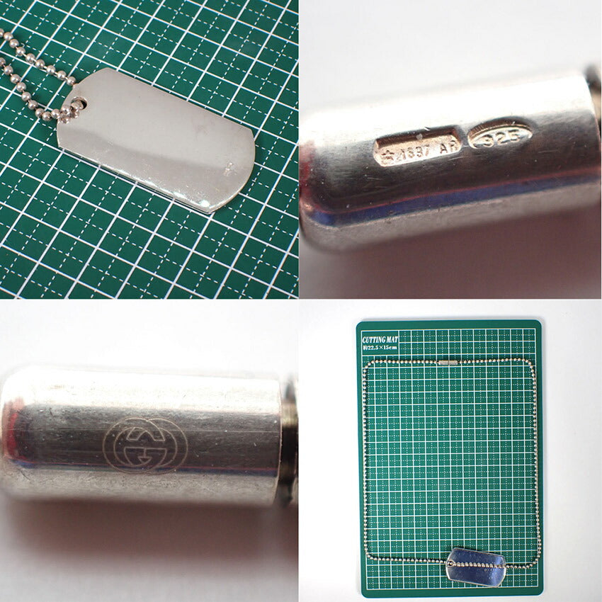 【中古】GUCCI/グッチ 925 ドッグタグ ネックレス/j207-7