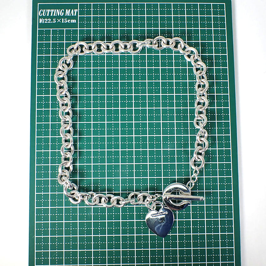 【中古】TIFFANY/ティファニー 925 リターントゥティファニー ハート チェーン ネックレス/j207-8