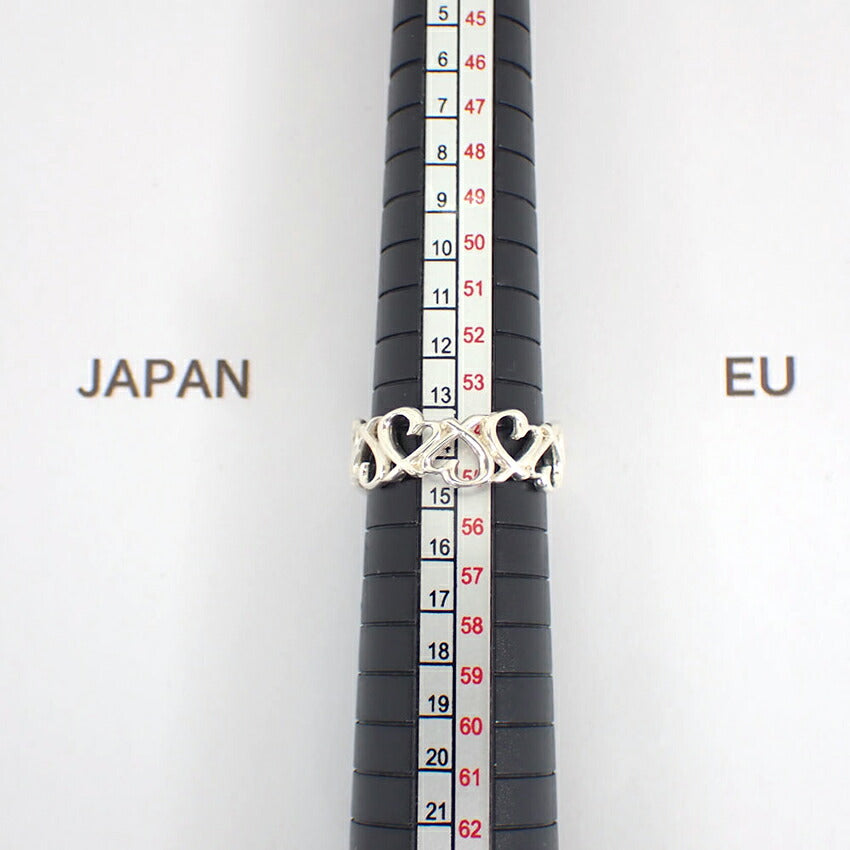 【中古】TIFFANY/ティファニー 925 フルエタニティラビングハート リング /14.5号/j208-1