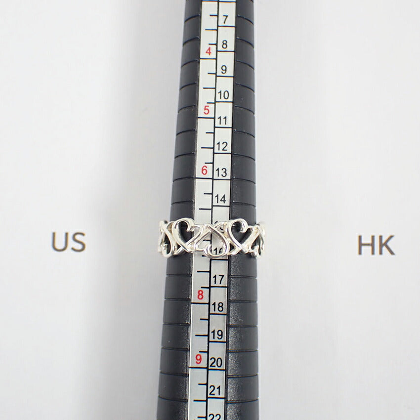 【中古】TIFFANY/ティファニー 925 フルエタニティラビングハート リング /14.5号/j208-1