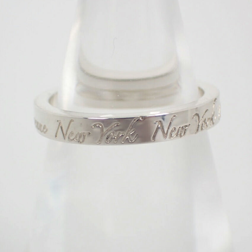 【中古】TIFFANY/ティファニー 925 ノーツ ナロー リング /7.5号/j208-4