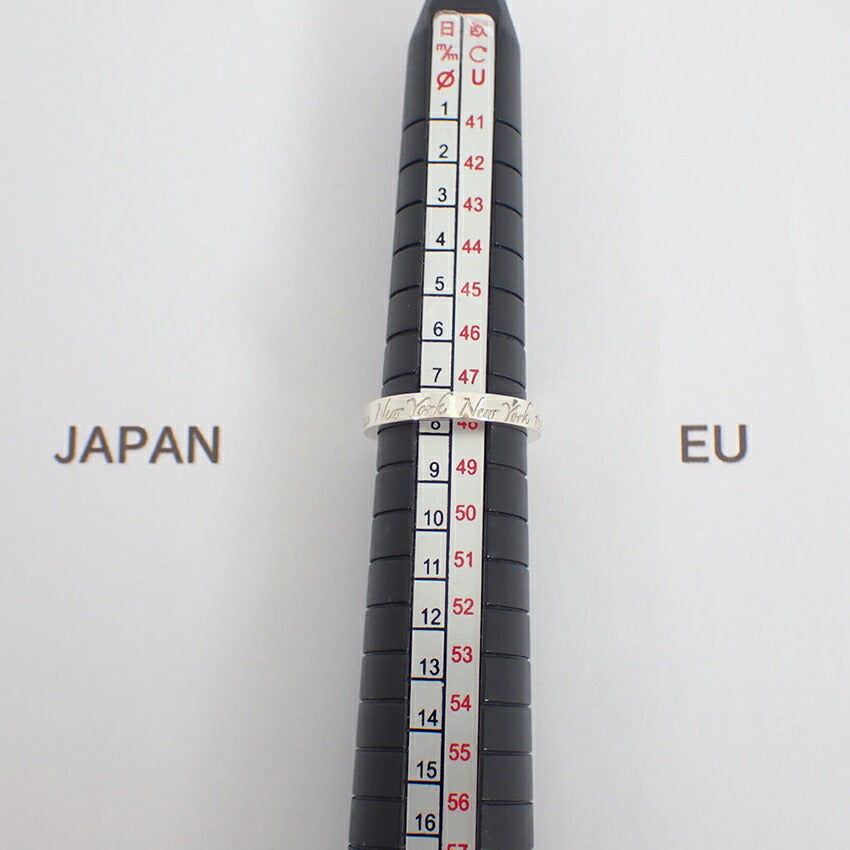 【中古】TIFFANY/ティファニー 925 ノーツ ナロー リング /7.5号/j208-4