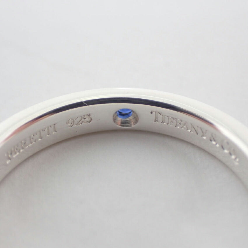 【中古】TIFFANY/ティファニー 925 サファイア スタッキングバンド リング /8号/j209-2