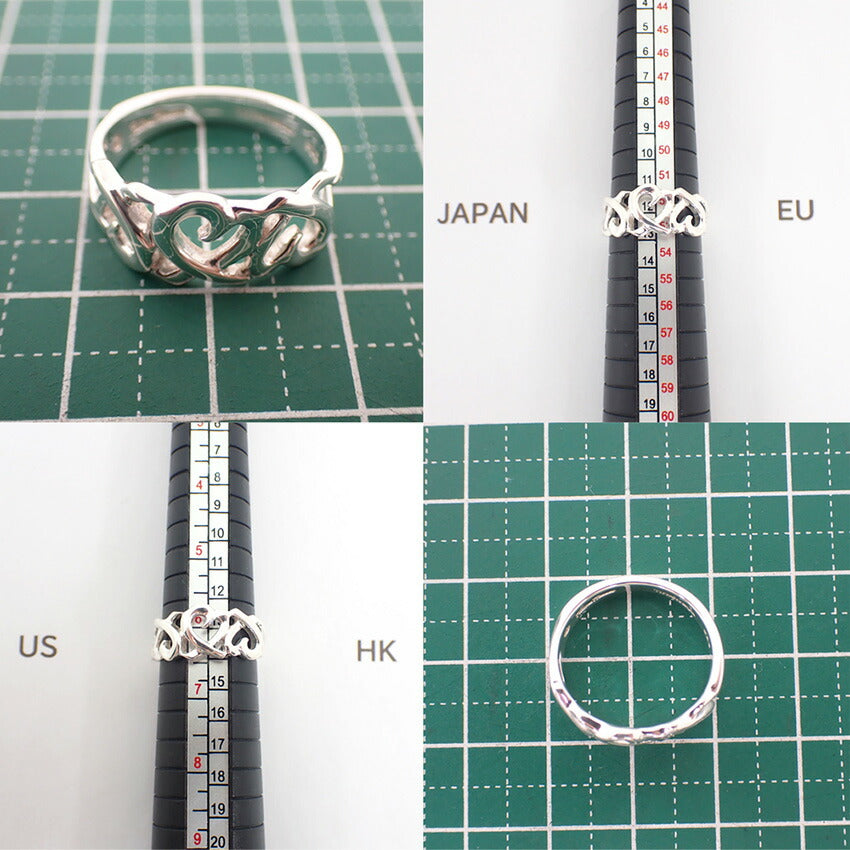 【中古】TIFFANY/ティファニー 925 トリプルラビングハート リング /13号/j209-3