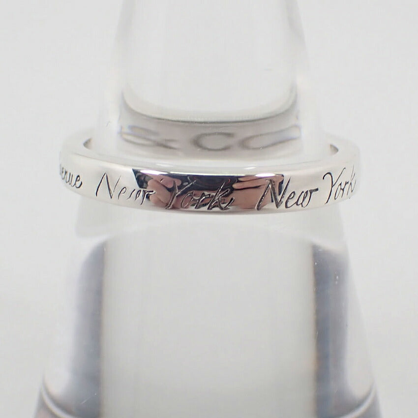 【中古】TIFFANY/ティファニー 925 ノーツ ナロー リング /10号/j209-5