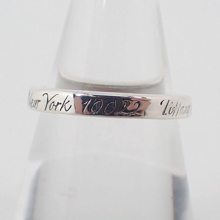 【中古】TIFFANY/ティファニー 925 ノーツ ナロー リング /10号/j209-5