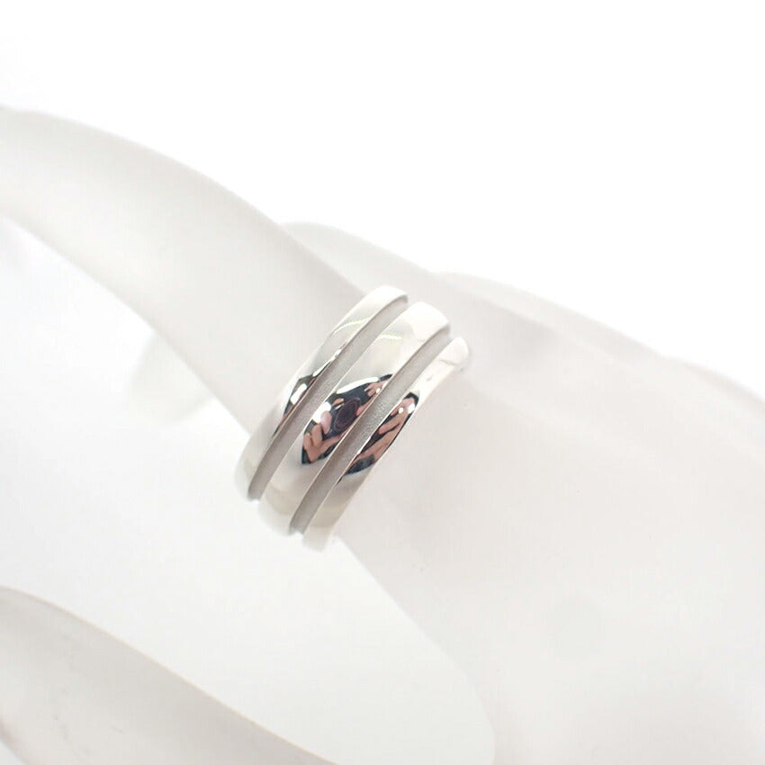 【中古】TIFFANY/ティファニー/925/ダブルライン/グルーブド/リング/11号/j210-4