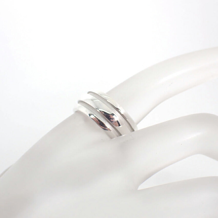 【中古】TIFFANY/ティファニー/925/ダブルライン/グルーブド/リング/11号/j210-4
