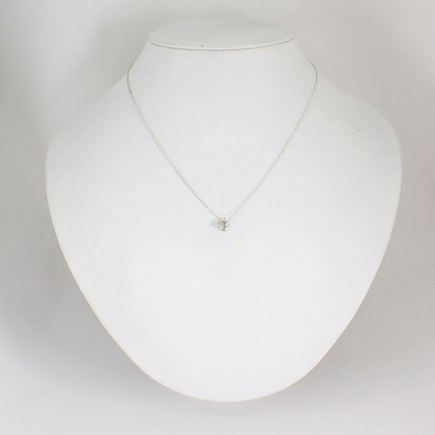 【中古】TIFFANY/ティファニー 925 オープンハート ペンダント/ネックレス/j211-4