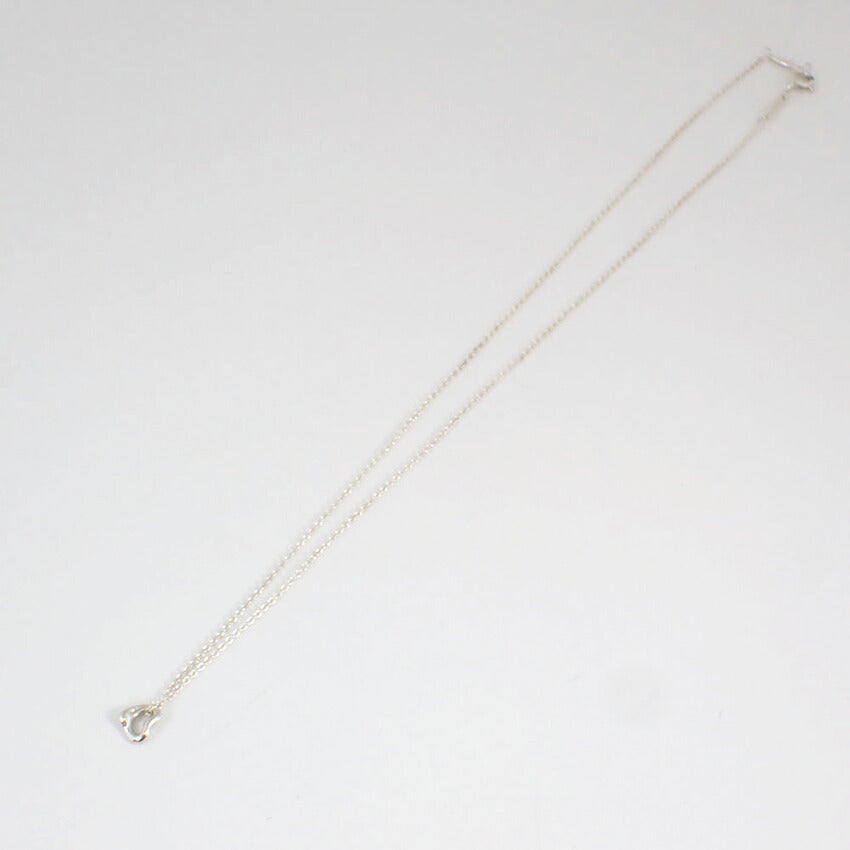 【中古】TIFFANY/ティファニー 925 オープンハート ペンダント/ネックレス/j211-4