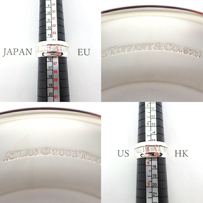 【中古】TIFFANY/ティファニー 925 アトラス リング /15号/j213-36