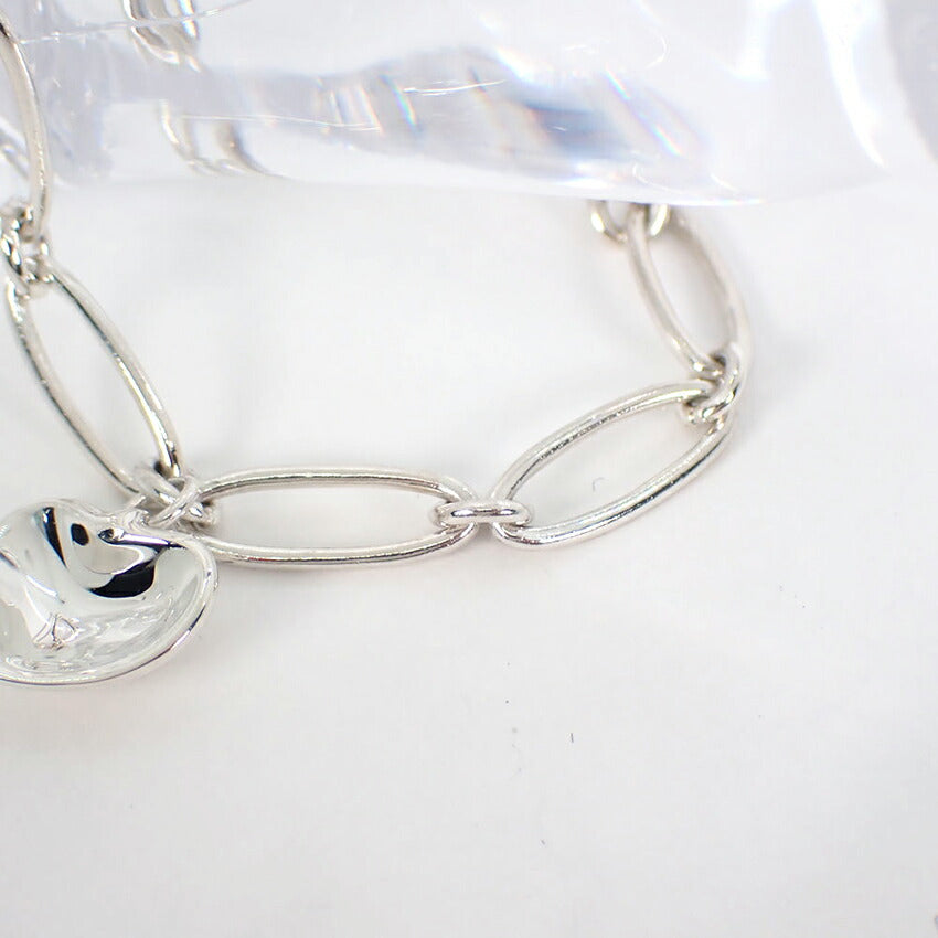 【中古】TIFFANY/ティファニー 925 カーブドハート リンクブレスレット/j213-38
