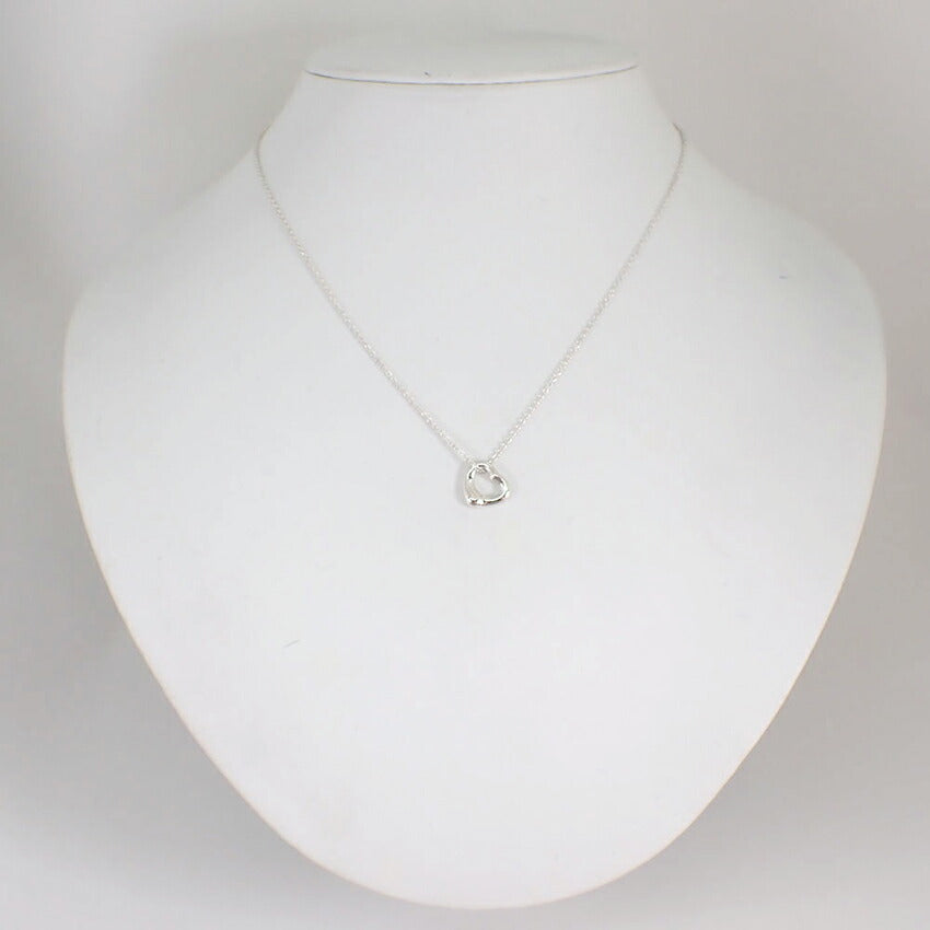 【中古】TIFFANY/ティファニー 925 オープンハート ペンダント/ネックレス/j214-2