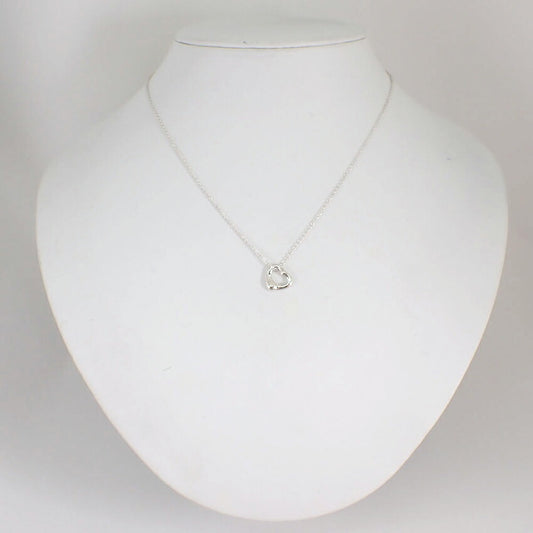 【中古】TIFFANY/ティファニー 925 オープンハート ペンダント/ネックレス/j214-2