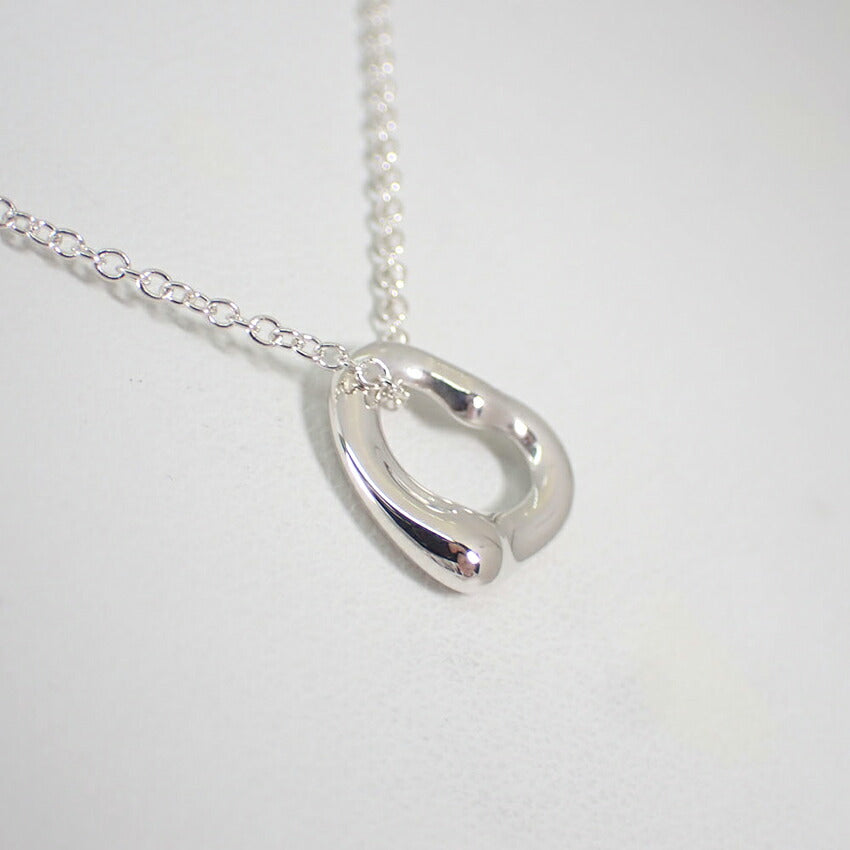 【中古】TIFFANY/ティファニー 925 オープンハート ペンダント/ネックレス/j214-2