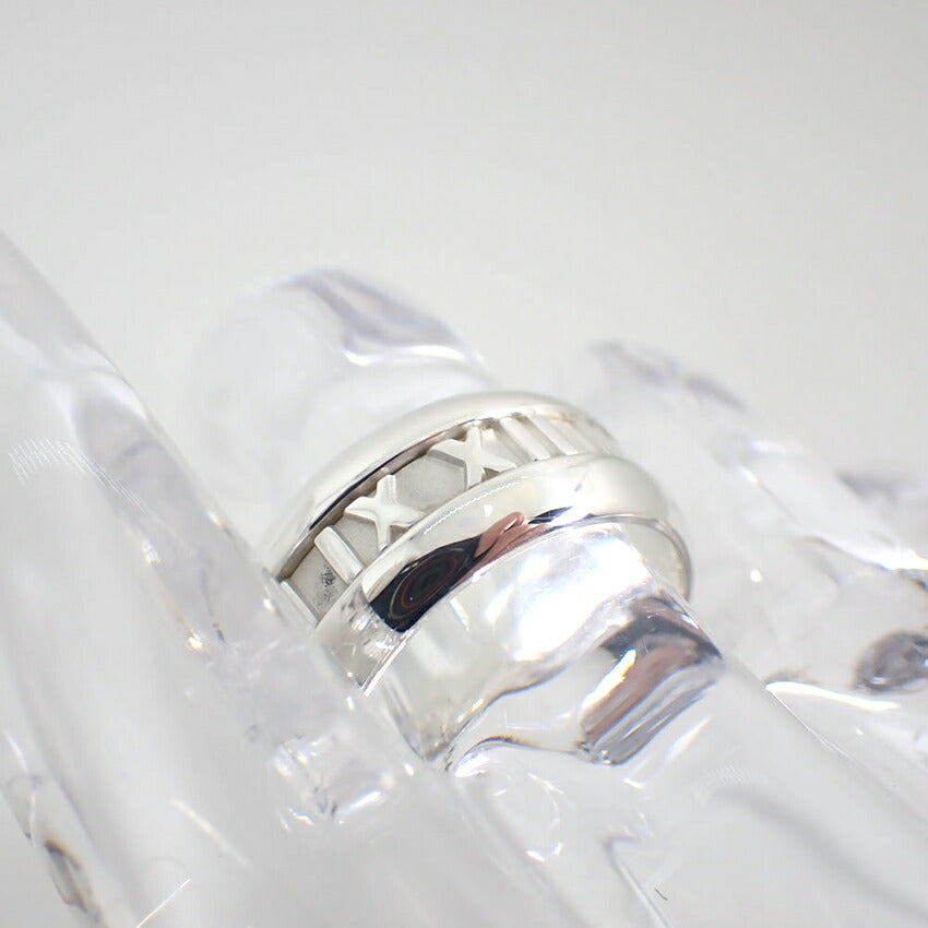 【中古】TIFFANY/ティファニー 925 アトラス ワイド リング /17号/j214-7