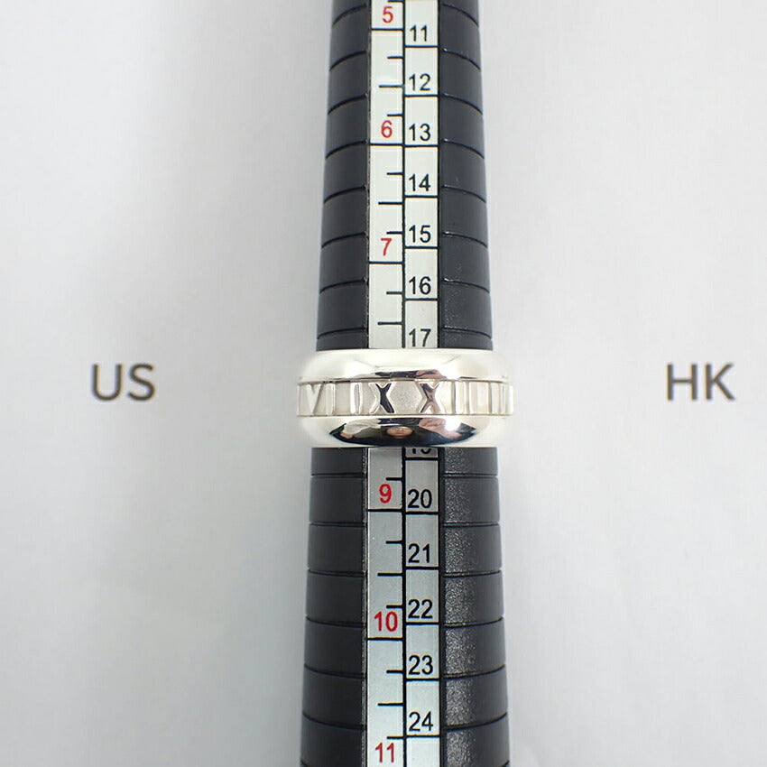 【中古】TIFFANY/ティファニー 925 アトラス ワイド リング /17号/j214-7