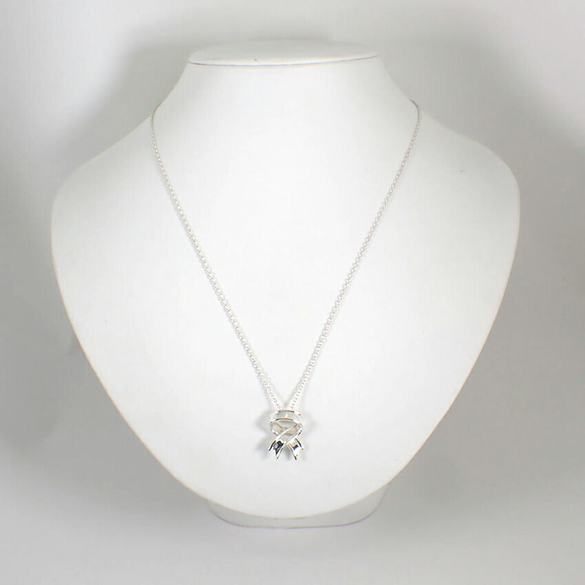 【中古】TIFFANY/ティファニー 925 リボンモチーフ ネックレス/ペンダント/j214-9