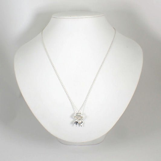 【中古】TIFFANY/ティファニー 925 リボンモチーフ ネックレス/ペンダント/j214-9
