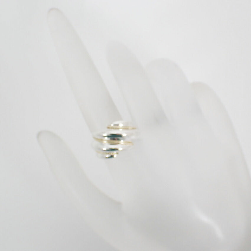 【中古】TIFFANY/ティファニー 925/750 ツイステッド  リング /10号/j216-11