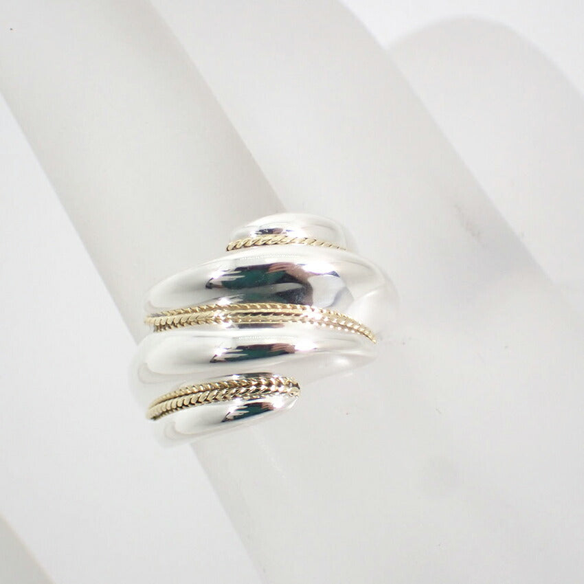 【中古】TIFFANY/ティファニー 925/750 ツイステッド  リング /10号/j216-11