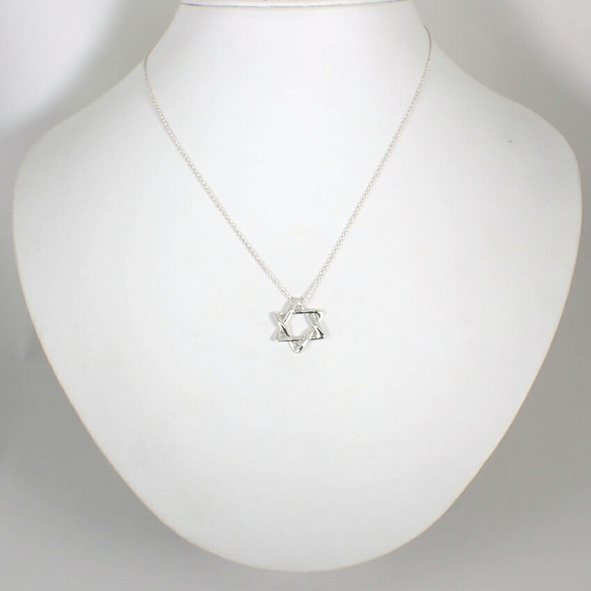 【中古】TIFFANY/ティファニー 925 スターオブダビデ ペンダント/ネックレス/j216-12