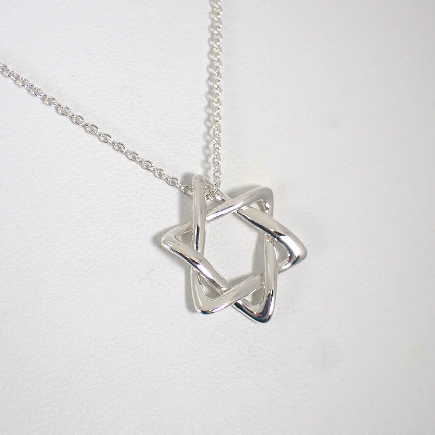 【中古】TIFFANY/ティファニー 925 スターオブダビデ ペンダント/ネックレス/j216-12