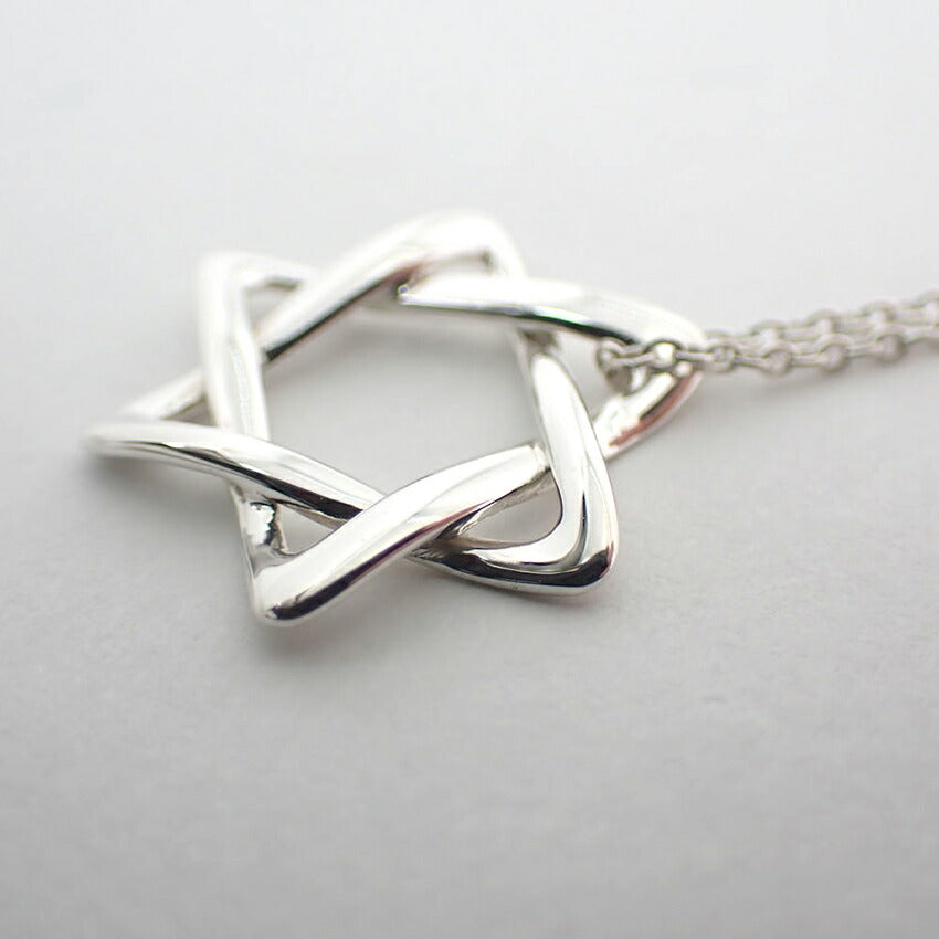 【中古】TIFFANY/ティファニー 925 スターオブダビデ ペンダント/ネックレス/j216-12