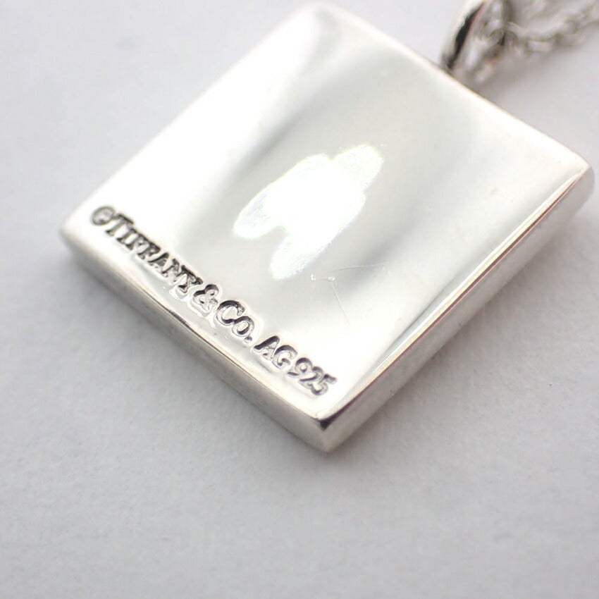 【中古】TIFFANY/ティファニー 925 ノーツスクエア ペンダント/ネックレス/j216-4