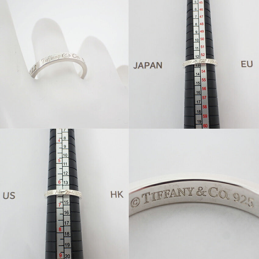 【中古】TIFFANY/ティファニー 925 ノーツ ナロー リング /13号/j216-5