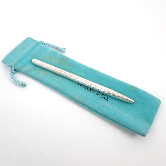 【中古】TIFFANY/ティファニー 925 シルバーカラー ツイスト式 ボールペン/j216-7
