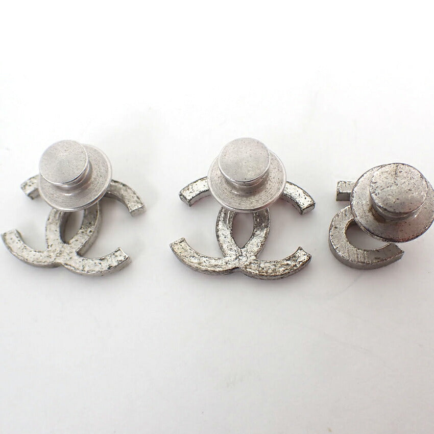 【中古】CHANEL/シャネル ココマーク ラインストーン ピンブローチ 3点セット/j216-8