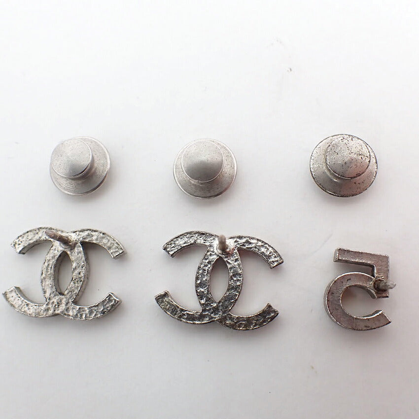【中古】CHANEL/シャネル ココマーク ラインストーン ピンブローチ 3点セット/j216-8