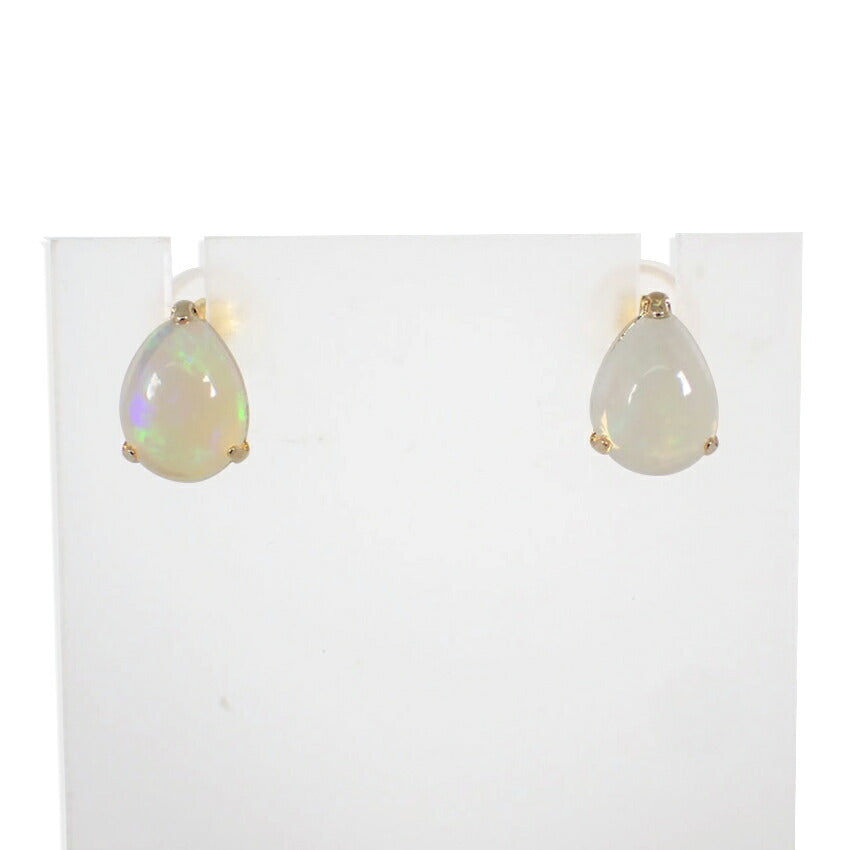 【中古】K18 オパール/0.50ct イヤリング/ピアス/j218-10