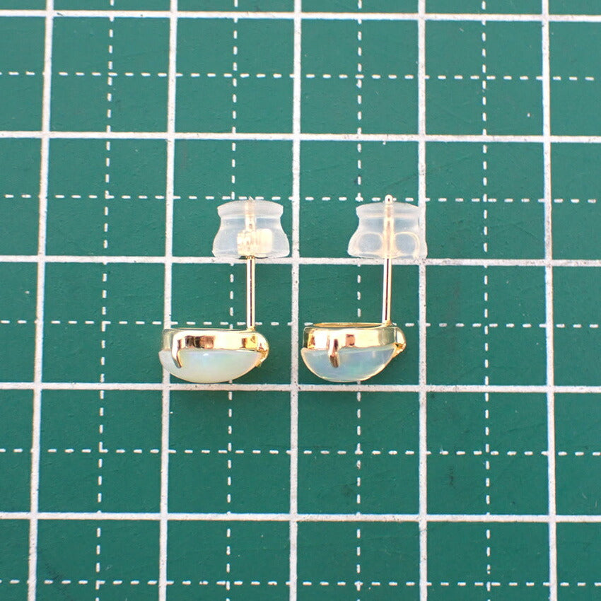 【中古】K18 オパール/0.50ct イヤリング/ピアス/j218-10