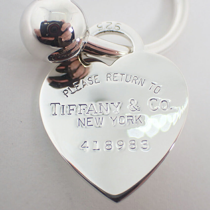 【中古】TIFFANY/ティファニー 925 リターントゥティファニー ハートタグ キーリング/j218-13