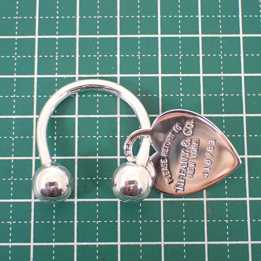 【中古】TIFFANY/ティファニー 925 リターントゥティファニー ハートタグ キーリング/j218-13