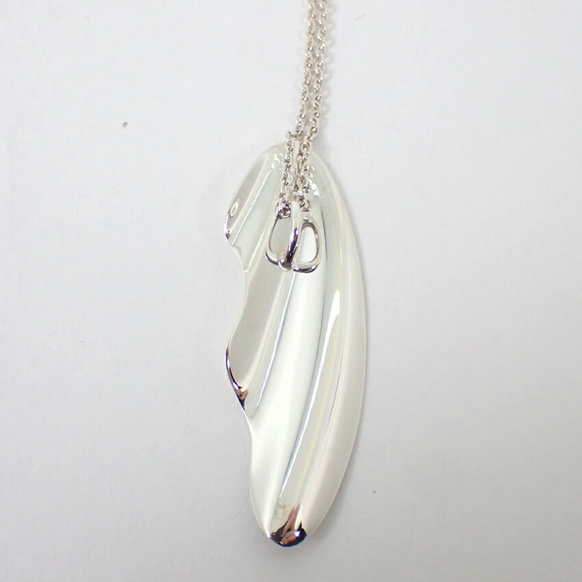 【中古】TIFFANY/ティファニー 925 エルサペレッティ フェザー ペンダント/ネックレス/j218-15