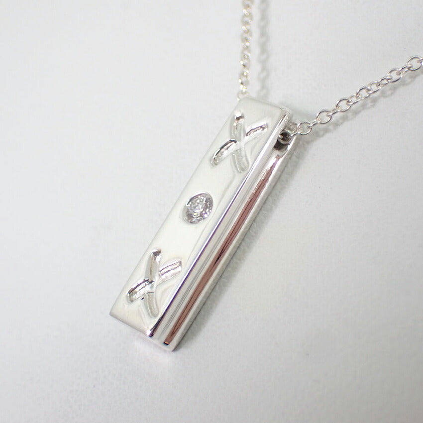 【中古】TIFFANY/ティファニー 925 キスバー ダイヤ パロマピカソ ネックレス/j218-16
