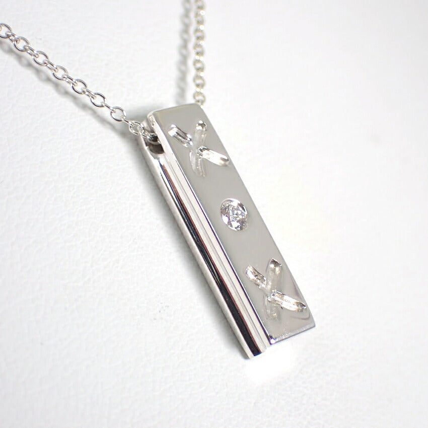 【中古】TIFFANY/ティファニー 925 キスバー ダイヤ パロマピカソ ネックレス/j218-16