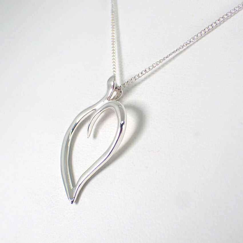 【中古】TIFFANY/ティファニー 925  エルサペレッティ リーフ ペンダント/j218-17