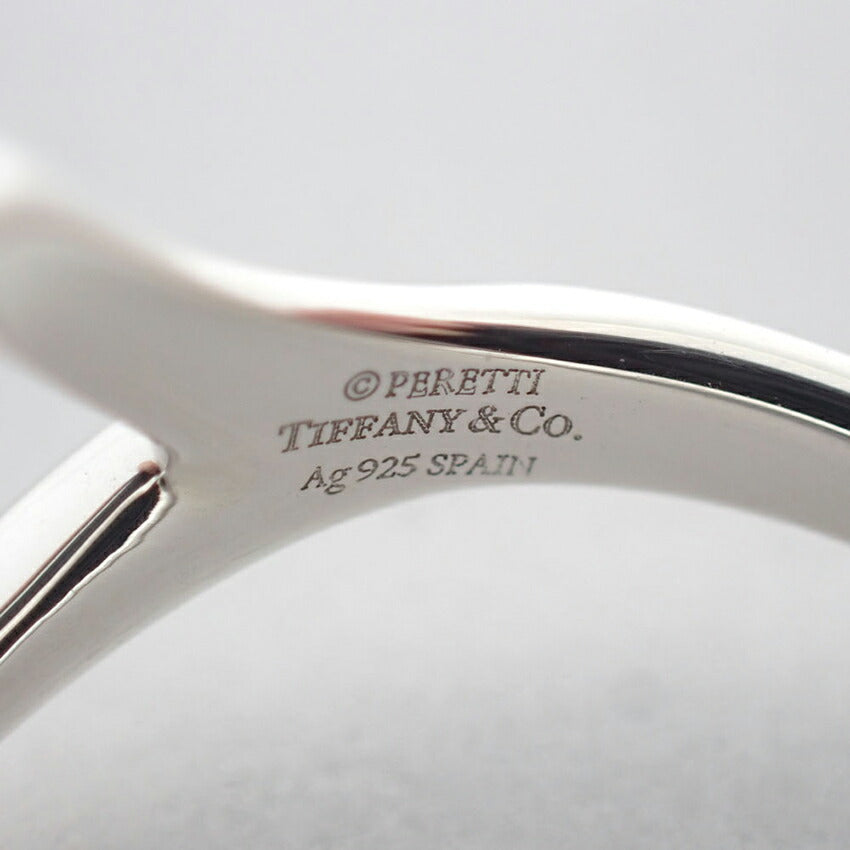 【中古】TIFFANY/ティファニー 925 オープンハート リング/9号/j218-1