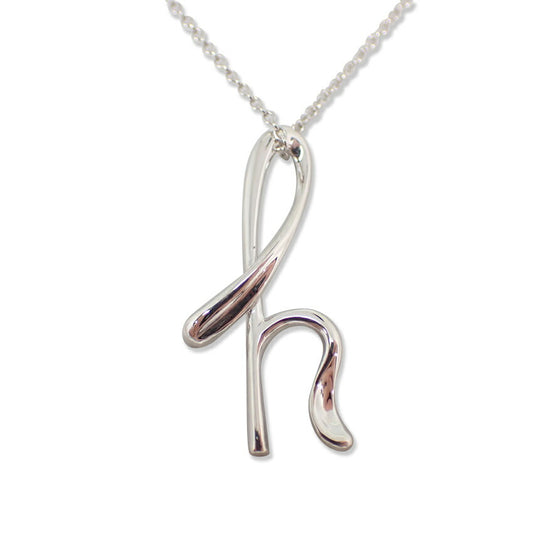 【中古】TIFFANY/ティファニー 925 イニシャルh/ ペンダント/ネックレス/j218-4