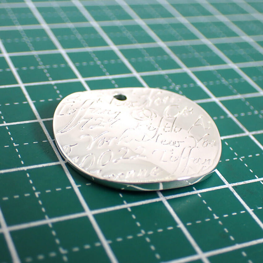 【中古】TIFFANY/ティファニー 925 ノーツ ラウンド チャーム/トップ/j218-6