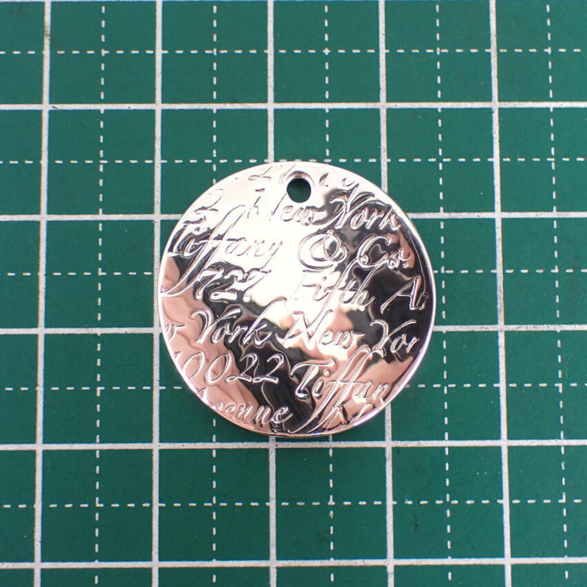 【中古】TIFFANY/ティファニー 925 ノーツ ラウンド チャーム/トップ/j218-6